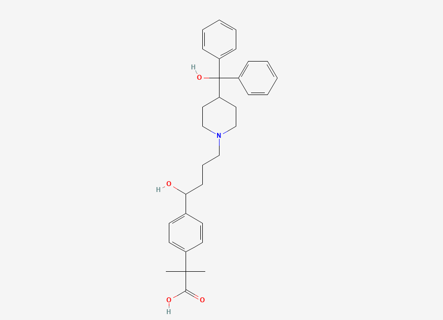 Two-dimensional chemical structure of Fexofenadine, CAS 83799-24-0