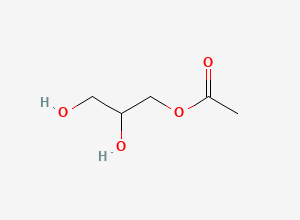 Two-dimensional chemical structure of Monoacetin, CAS 26446-35-5