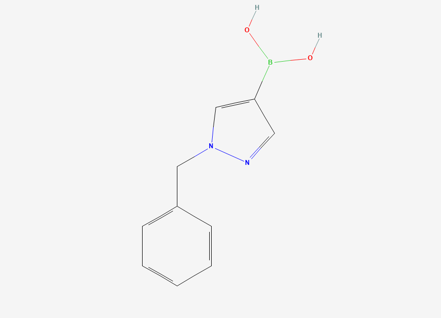 Two-dimensional chemical structure of 1-Benzyl-1H-pyrazole-4-boronic acid