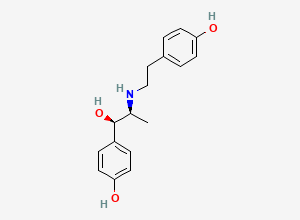 Two-dimensional chemical structure of Ritodrine