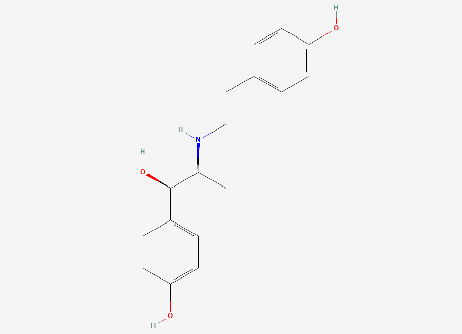 Two-dimensional chemical structure of Ritodrine