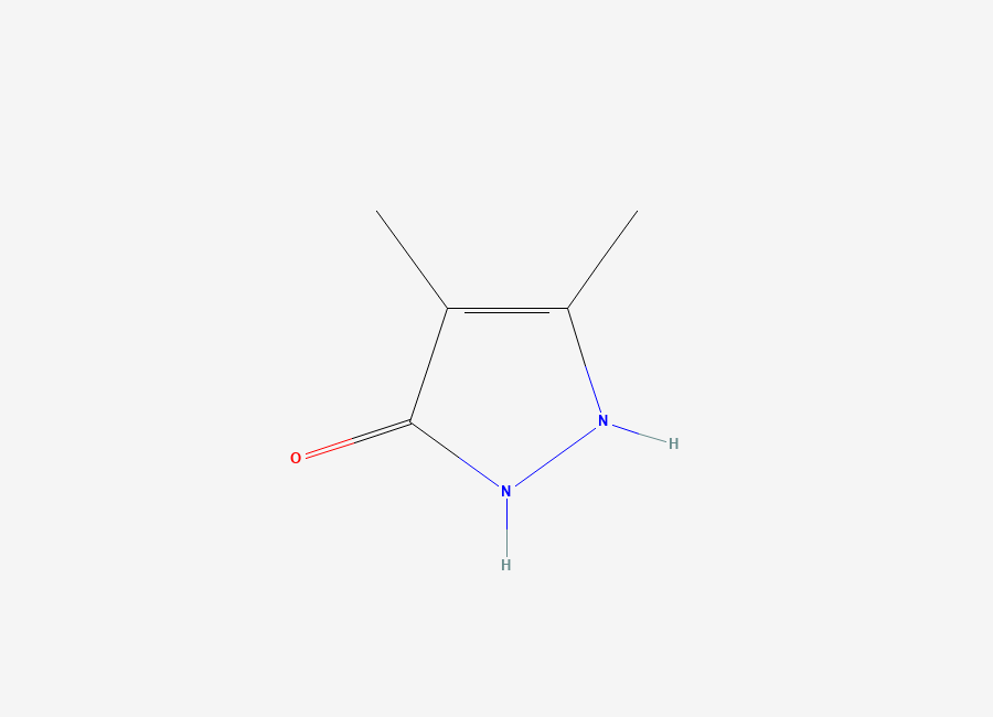 Two-dimensional chemical structure of 3,4-dimethyl-1H-pyrazol-5-ol
