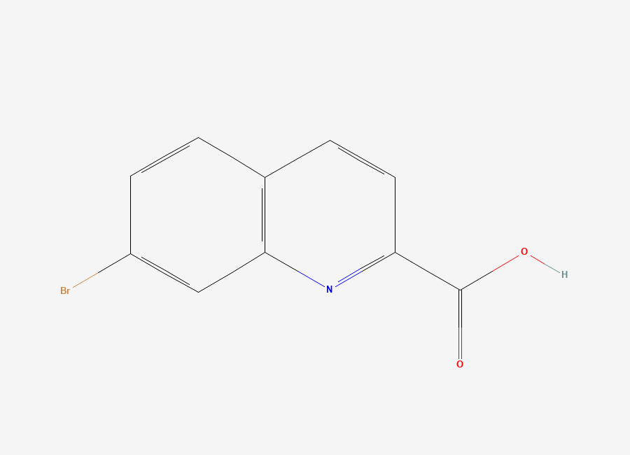 Two-dimensional chemical structure of 7-Bromoquinoline-2-carboxylic acid