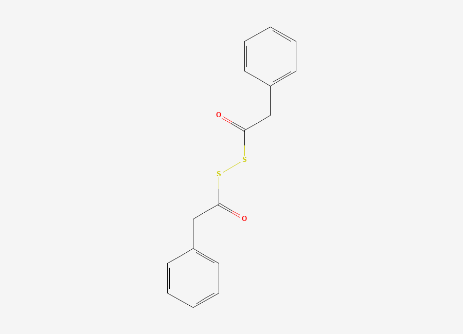 Two-dimensional chemical structure of Bis(phenylacetyl) disulfide