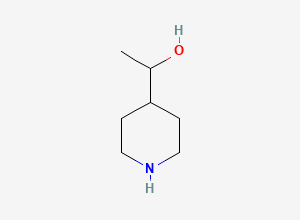 Two-dimensional chemical structure of 1-(Piperidin-4-yl)ethan-1-ol