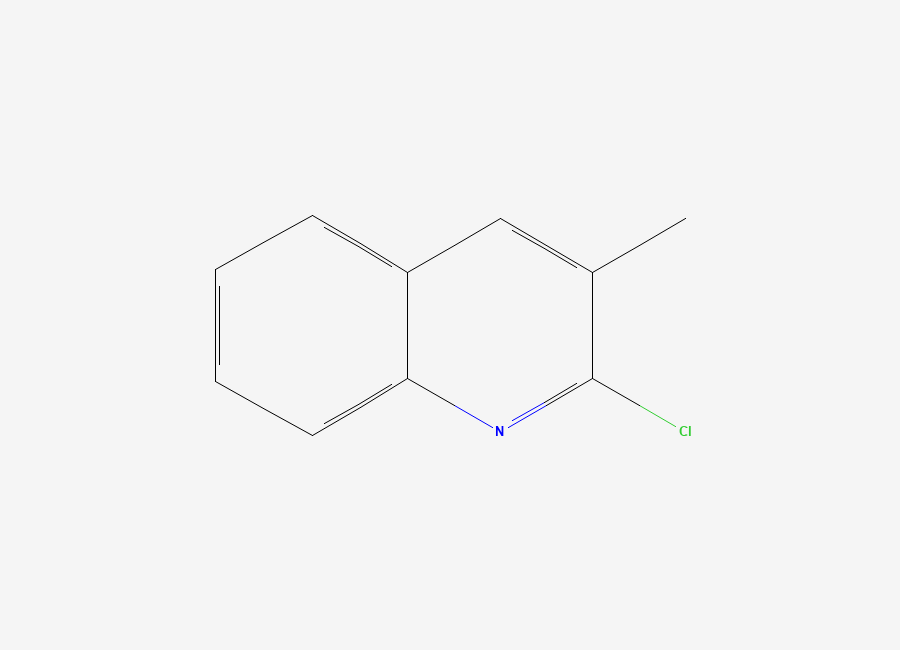 Two-dimensional chemical structure of 2-Chloro-3-methylquinoline