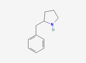 Two-dimensional chemical structure of 2-Benzylpyrrolidine