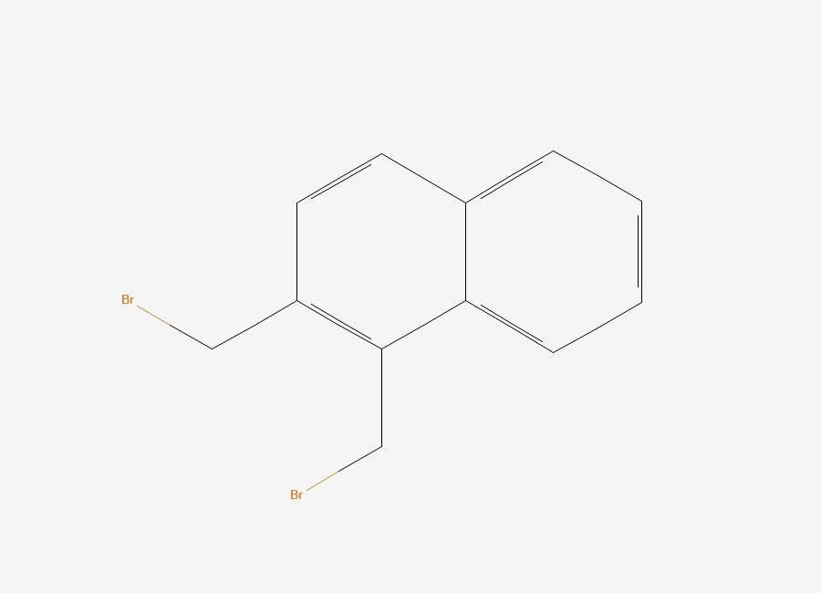 Two-dimensional chemical structure of 1,2-Bis(bromomethyl)naphthalene