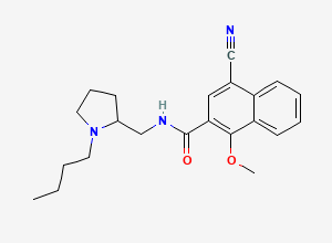 Two-dimensional chemical structure of Nafadotride