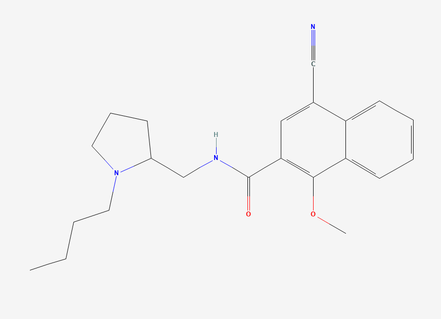Two-dimensional chemical structure of Nafadotride