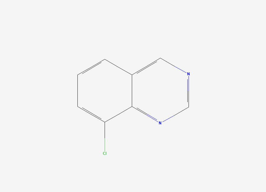 Two-dimensional chemical structure of 8-Chloroquinazoline