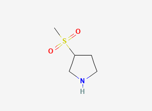 Two-dimensional chemical structure of 3-(Methylsulfonyl)pyrrolidine