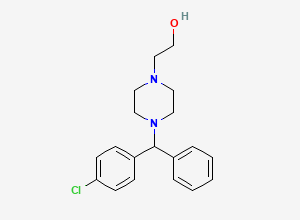 Two-dimensional chemical structure of Levocetrizine Impurity G, CAS 109806-71-5