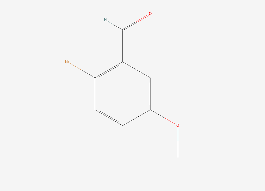 Two-dimensional chemical structure of 2-Bromo-5-methoxybenzaldehyde
