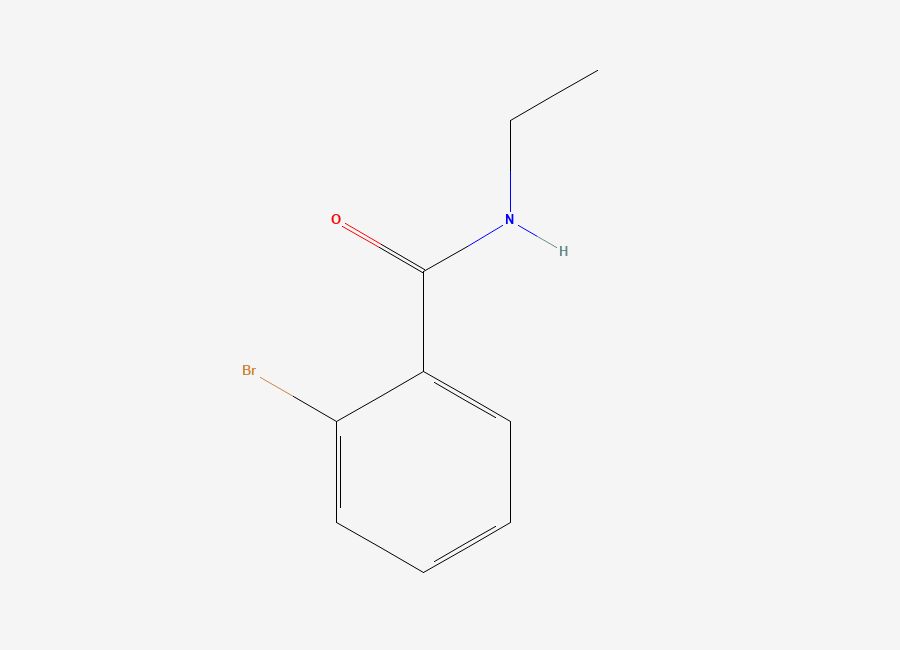 Two-dimensional chemical structure of 2-bromo-N-ethylbenzamide