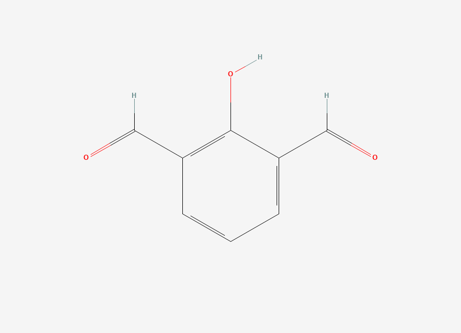 Two-dimensional chemical structure of 2-Hydroxyisophthalaldehyde
