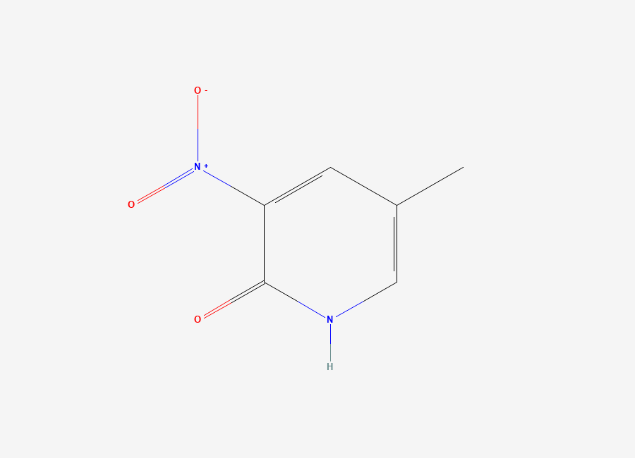 Two-dimensional chemical structure of 2-Hydroxy-5-methyl-3-nitropyridine
