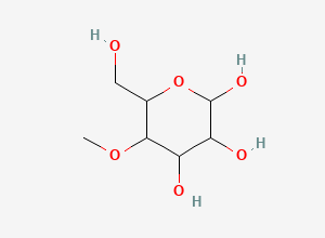 Two-dimensional chemical structure of 4-O-Methylmannose, CAS 27552-11-0