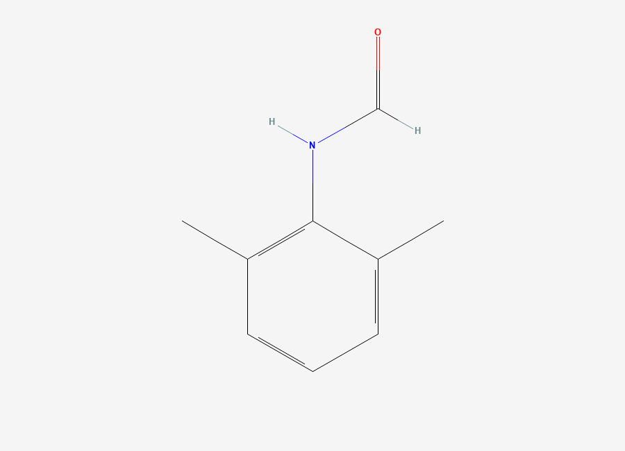 Two-dimensional chemical structure of N-(2,6-Dimethylphenyl)formamide