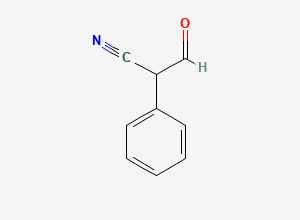 Two-dimensional chemical structure of 2-Formyl-2-phenylacetonitrile