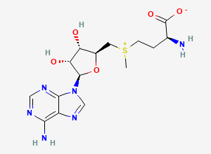 Two-dimensional chemical structure of S-Adenosyl-L-methionine, CAS 29908-03-0