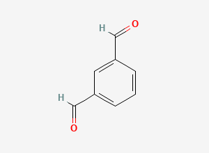 Two-dimensional chemical structure of Isophthalaldehyde / 3-Formylbenzaldehyde, CAS 626-19-7