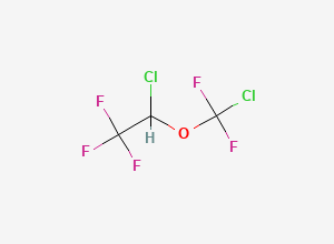 Two-dimensional chemical structure of Isoflurane EP Impurity C, CAS 32778-08-8