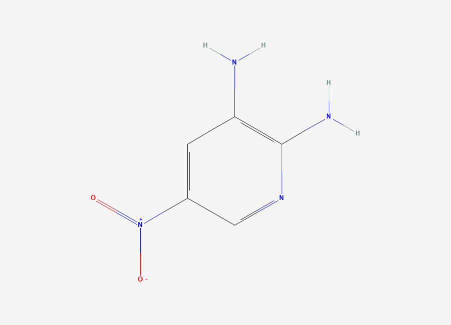 Two-dimensional chemical structure of 5-Nitropyridine-2,3-diamine
