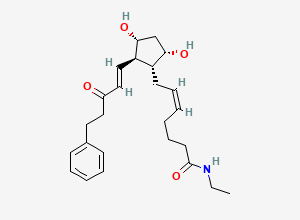 Two-dimensional chemical structure of 15-Keto Bimatoprost, CAS 1163135-96-3