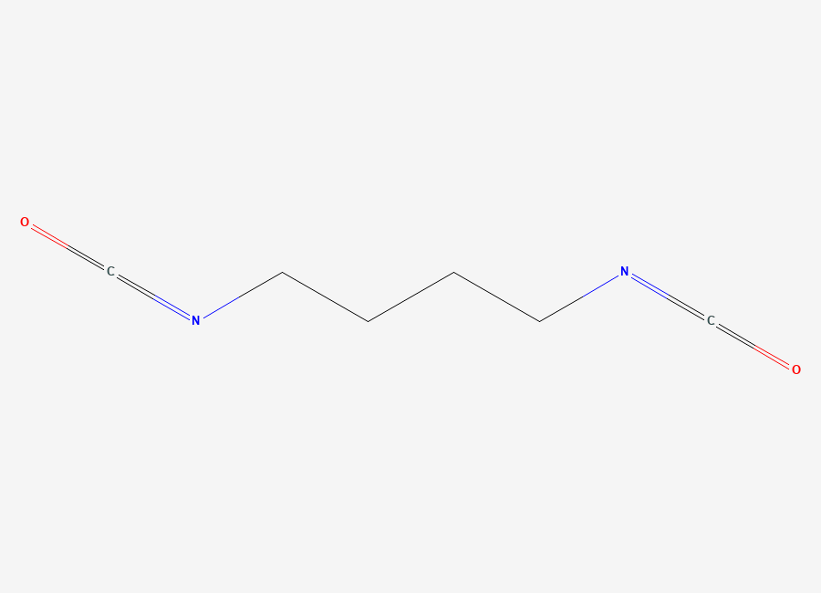 Two-dimensional chemical structure of Butane, 1,4-diisocyanato-