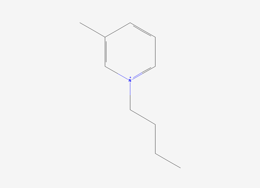 Two-dimensional chemical structure of 1-Butyl-3-methylpyridinium