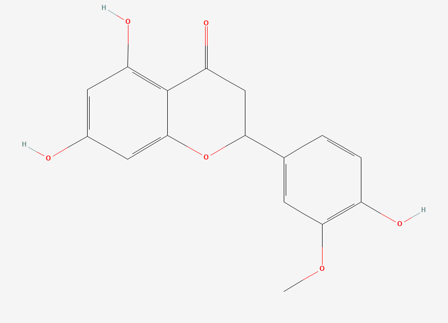 Two-dimensional chemical structure of (+-)-Homoeriodictyol