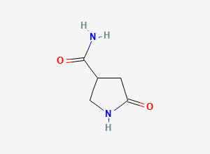 Two-dimensional chemical structure of 5-Oxopyrrolidine-3-carboxamide