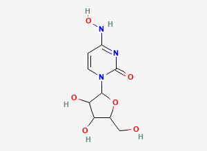 Two-dimensional chemical structure of 1-[3,4-Dihydroxy-5-(hydroxymethyl)oxolan-2-yl]-4-(hydroxyamino)pyrimidin-2-one, CAS 13491-41-3