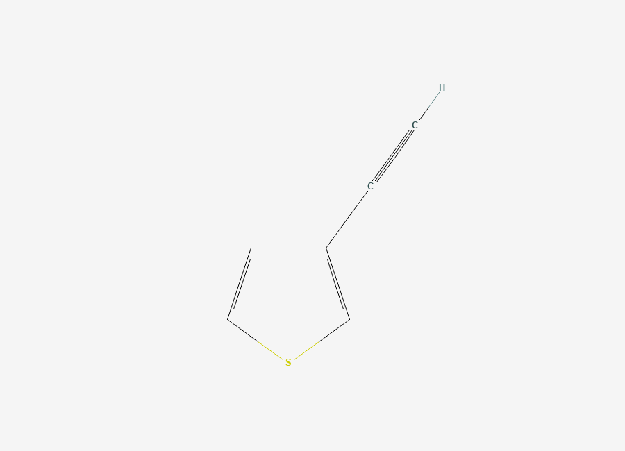 Two-dimensional chemical structure of 3-Ethynylthiophene