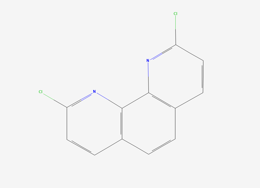 Two-dimensional chemical structure of 2,9-Dichloro-1,10-phenanthroline