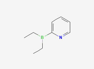 Two-dimensional chemical structure of Abiraterone 2-BET Impurity, CAS 385804-67-1