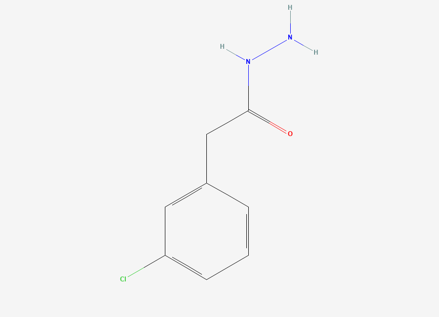 Two-dimensional chemical structure of 2-(3-Chlorophenyl)acetohydrazide