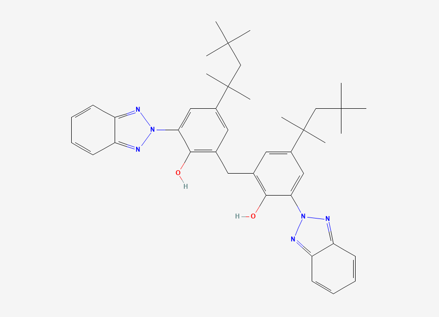 Two-dimensional chemical structure of Bisoctrizole, CAS 103597-45-1