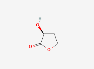 Two-dimensional chemical structure of 2-Hydroxy-gamma-butyrolactone, (2S)-