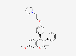 Two-dimensional chemical structure of Ormeloxifene, CAS 31477-60-8