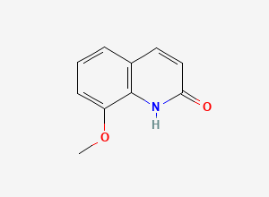 Two-dimensional chemical structure of 8-Methoxyquinolin-2(1H)-one, CAS 22614-69-3