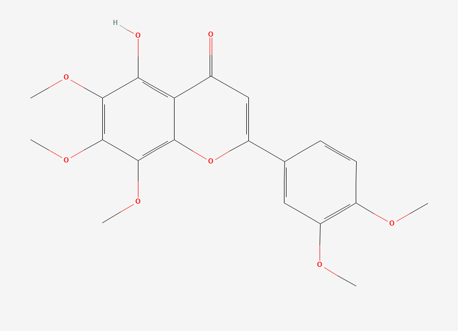 Two-dimensional chemical structure of 5-Demethylnobiletin