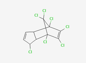 Two-dimensional chemical structure of Heptachlor, CAS 76-44-8