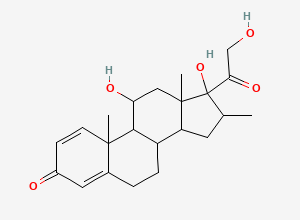 Two-dimensional chemical structure of Betamethasone EP Impurity G, CAS 85700-75-0