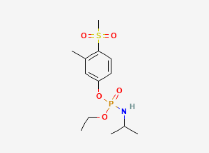 Two-dimensional chemical structure of Fenamiphos Sulfone, CAS 31972-44-8