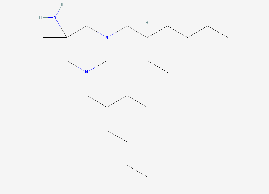 Two-dimensional chemical structure of Hexetidine, CAS 141-94-6