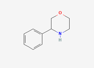 Two-dimensional chemical structure of 3-Phenylmorpholine