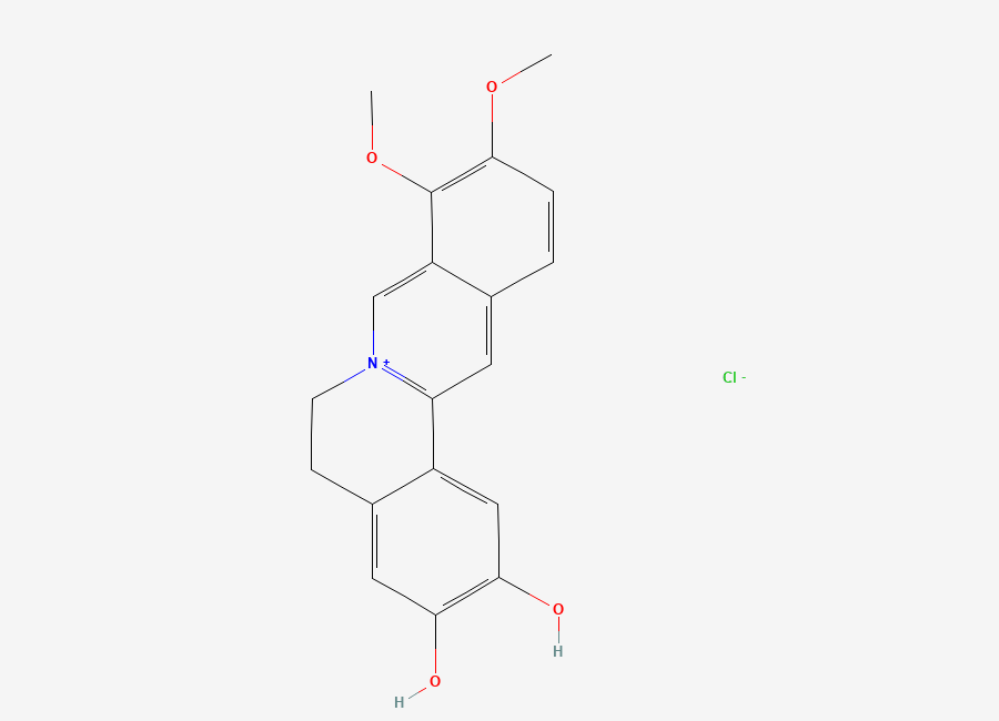 Two-dimensional chemical structure of Demethyleneberberine chloride