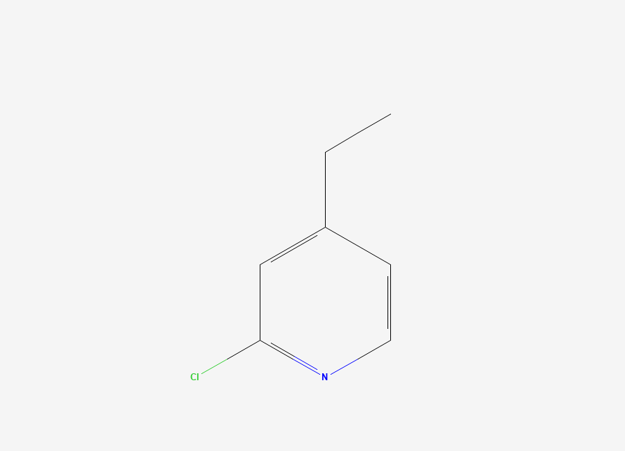 Two-dimensional chemical structure of 2-Chloro-4-ethylpyridine